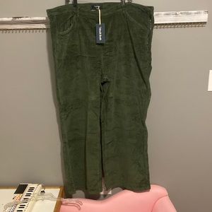 ModCloth Green velvet plus size pants
